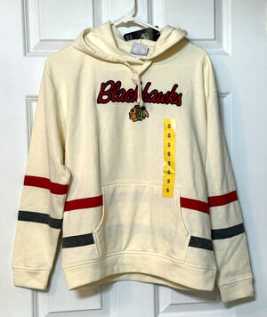 Chicago Blackhawks Officially Licensed Womens S White Hoodie Pullover NEW W/Tags